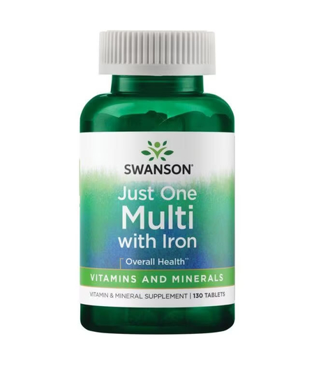 swanson multivitamini i minerali sa željezom Just One Multi with Iron