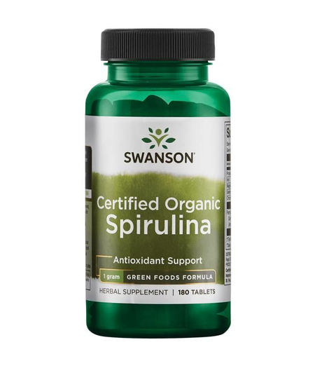 spirulina organska, swanson kapsule spiruline