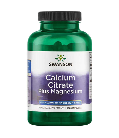 Swanson Calcium Citrate Plus Magnesium za zdravlje koštanog sustava