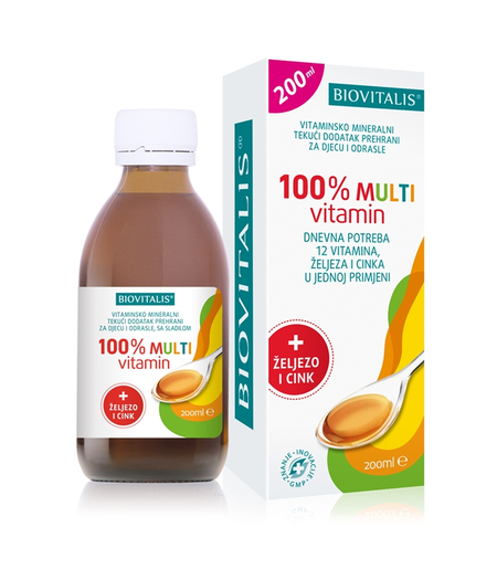 100% multivitamin sirup za djecu Biovitalis - gdje kupiti, cijena, iskustva