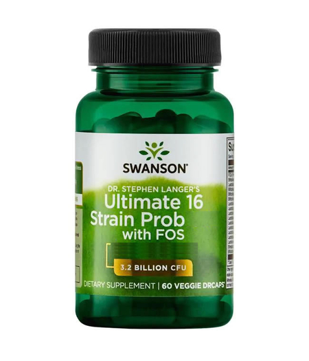 Ultimate 16 Strain ProBiotic + FOS kapsule Swanson